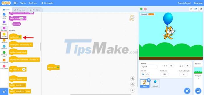 Instructions for creating simple games on Scratch Picture 7