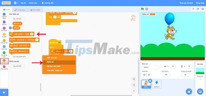 Instructions for creating simple games on Scratch Picture 9