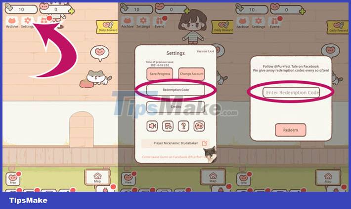 Instructions for entering the latest Purrfect Tale codes and codes Picture 2