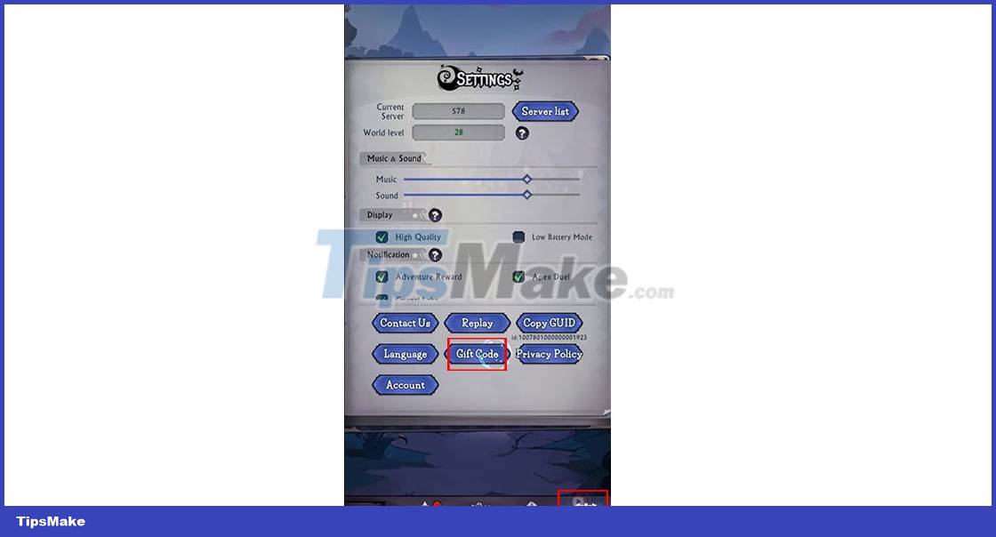 Instructions for entering the latest Tales of Grimm codes and codes Picture 2