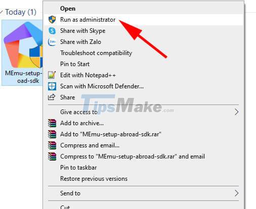Instructions for installing and using MEmu on your computer Picture 1