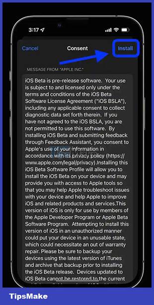 Instructions for installing iOS 16 beta version Picture 11