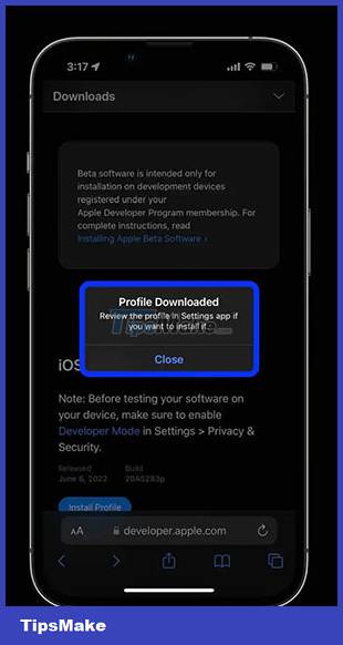 Instructions for installing iOS 16 beta version Picture 8