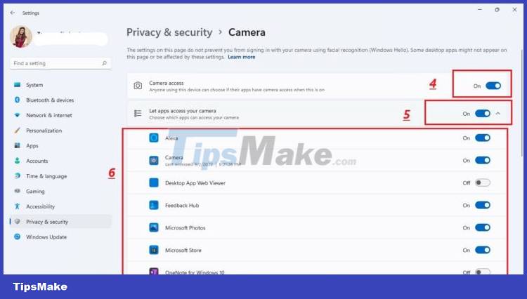 Instructions for managing cameras on Windows 11 PCs Picture 3
