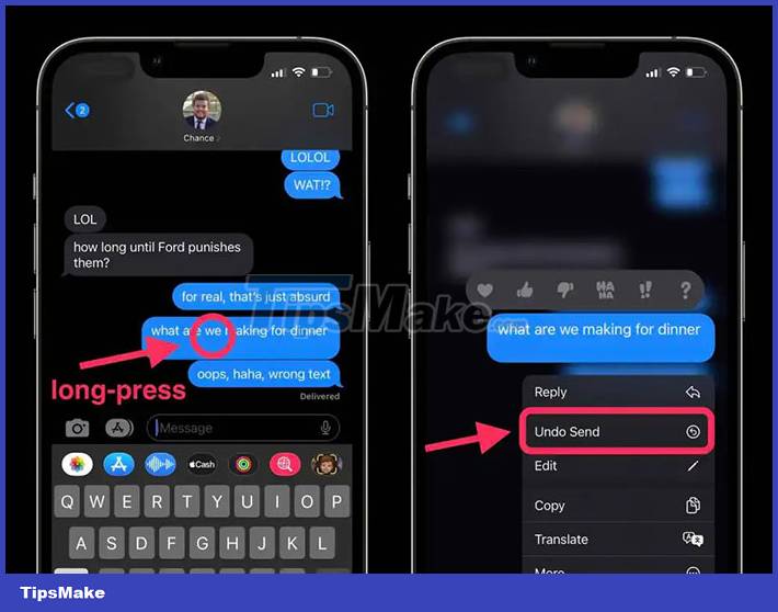 ios mail recall message