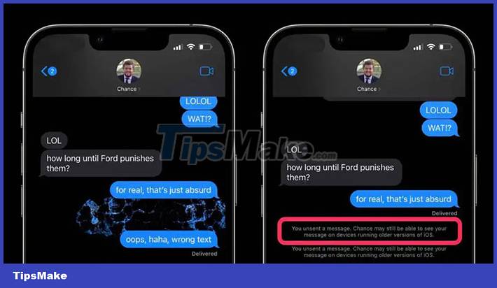 Instructions for recalling iMessage messages on iOS 16 Picture 3