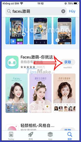 Instructions for using FaceU to take unique selfies Picture 10
