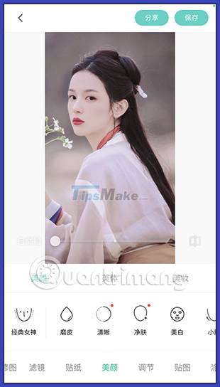 Instructions for using FaceU to take unique selfies Picture 20