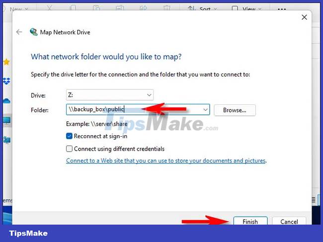 Instructions on how to map network drives in Windows 11 Picture 3