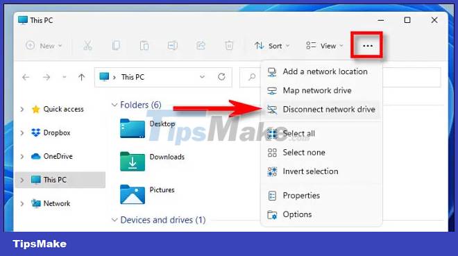 Instructions on how to map network drives in Windows 11