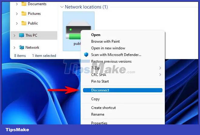 Instructions on how to map network drives in Windows 11 Picture 8