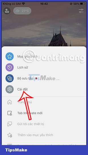 Instructions to adjust information notifications on Microsoft Edge ...