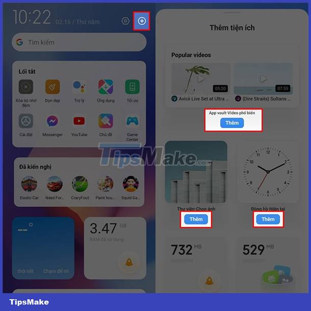 Instructions to download beautiful widgets for Xiaomi Picture 2
