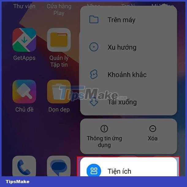 Instructions to download beautiful widgets for Xiaomi Picture 4