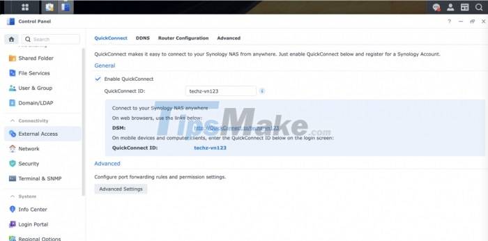 Instructions to install NAS DS1621+ as a file server for businesses Picture 17
