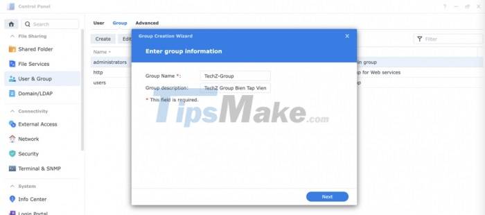 Instructions to install NAS DS1621+ as a file server for businesses Picture 19