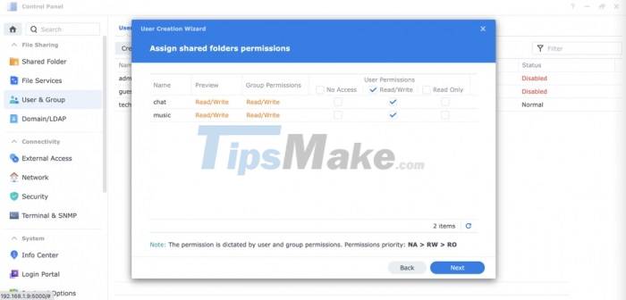 Instructions to install NAS DS1621+ as a file server for businesses Picture 28