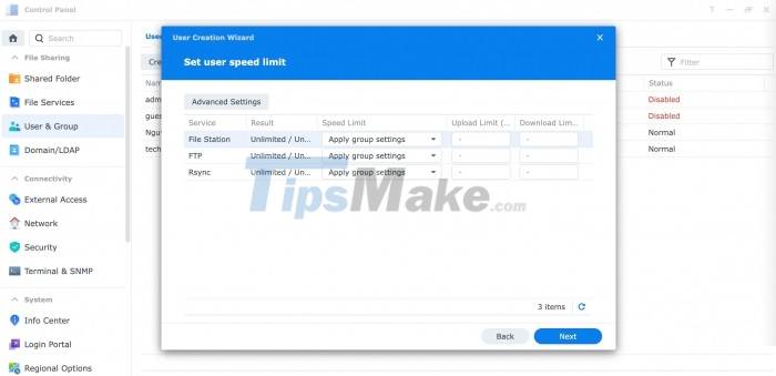 Instructions to install NAS DS1621+ as a file server for businesses Picture 31