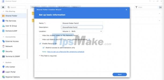 Instructions to install NAS DS1621+ as a file server for businesses Picture 33