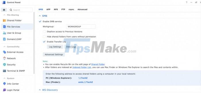 Instructions to install NAS DS1621+ as a file server for businesses Picture 38