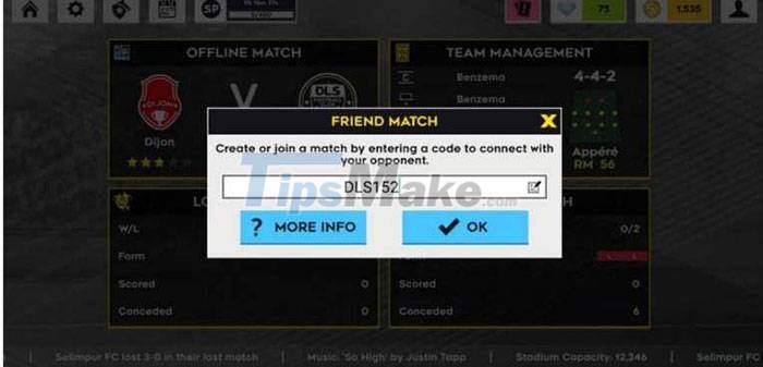 Instructions to play Dream League Soccer 2022 with friends Picture 2