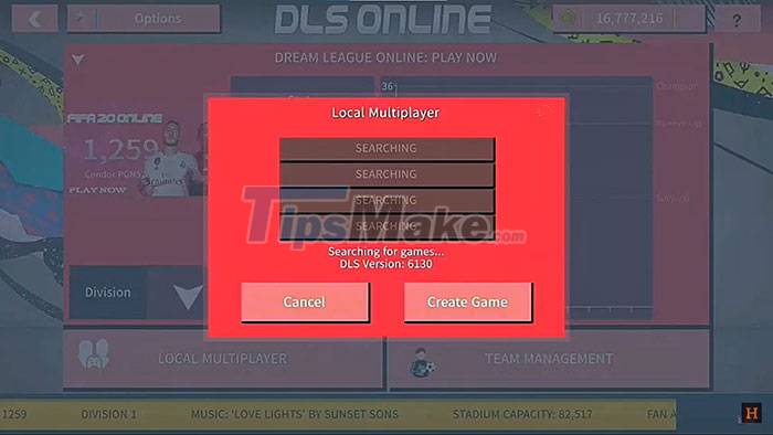 Instructions to play Dream League Soccer 2022 with friends Picture 4