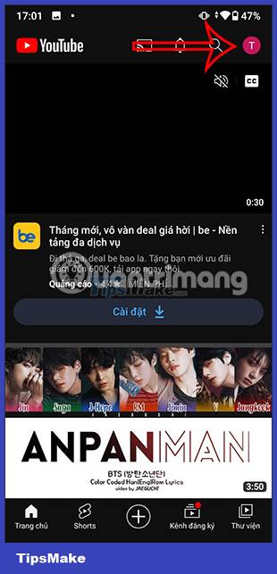 Instructions to turn off YouTube notifications on phones Picture 1