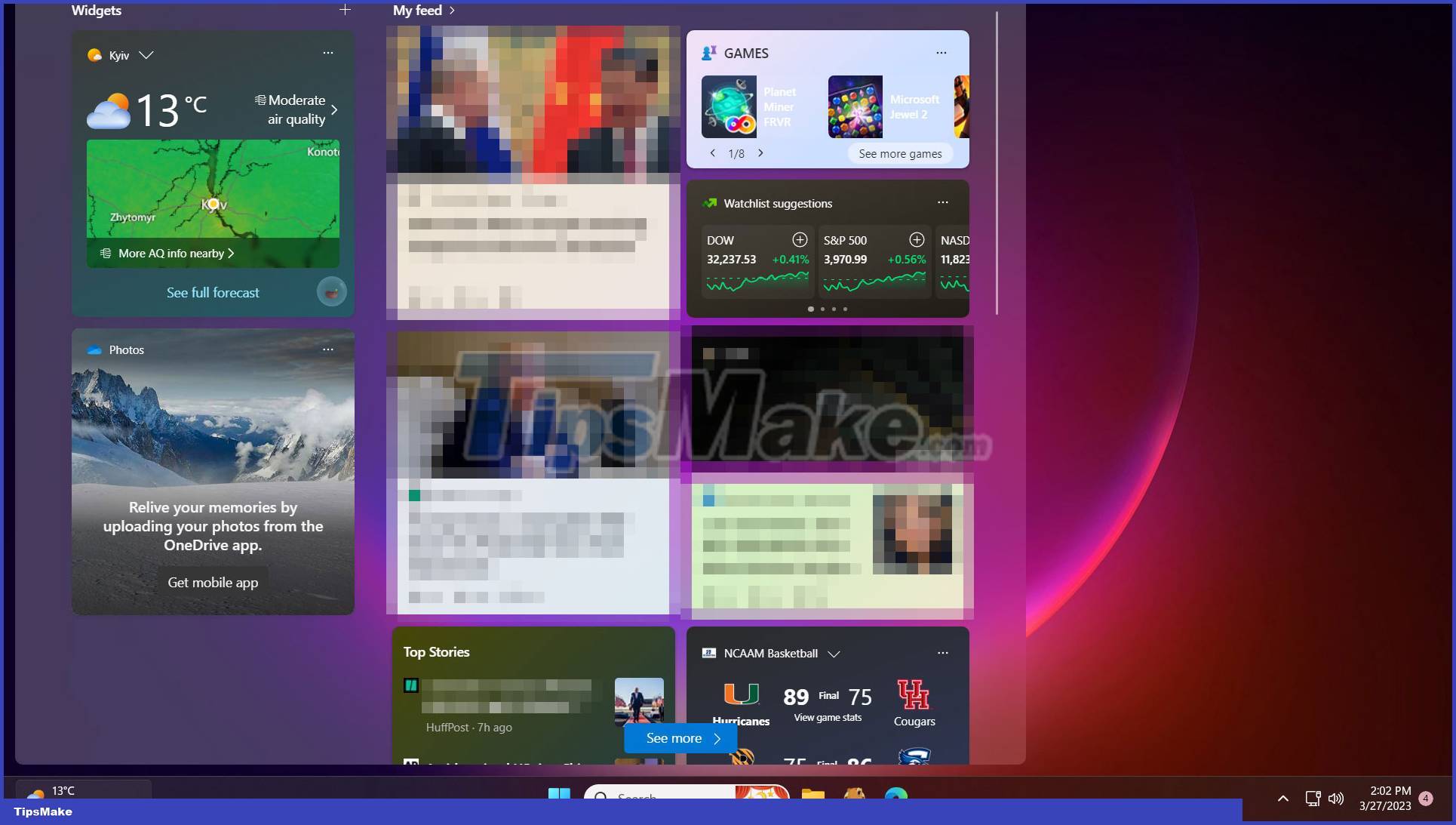 Microsoft tests a new, more intuitively tweaked Windows Widget menu interface Picture 1