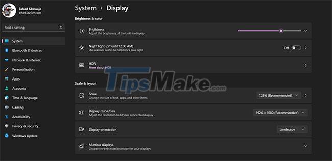 New features in the Settings application on Windows 11 Picture 2