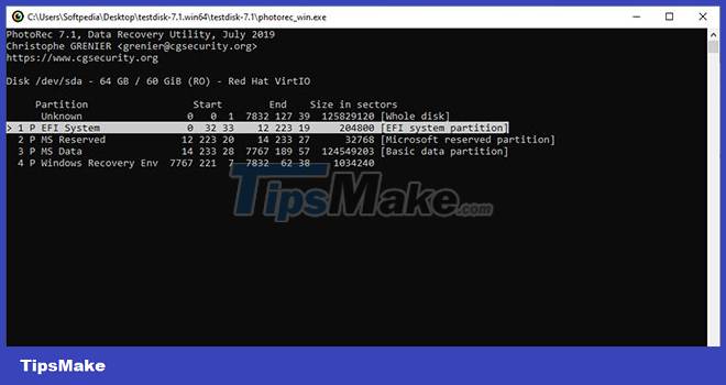 PhotoRec - Tool to recover lost data Picture 2