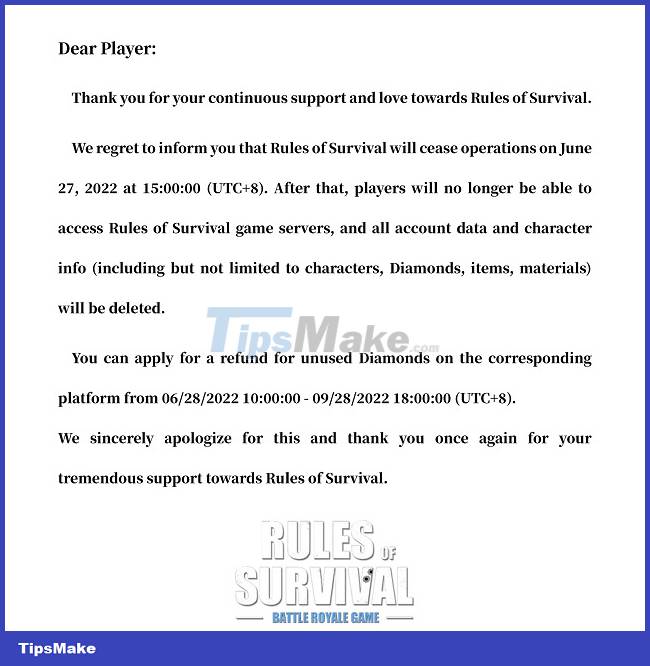 Rules of Survival announced to officially close this June Picture 2