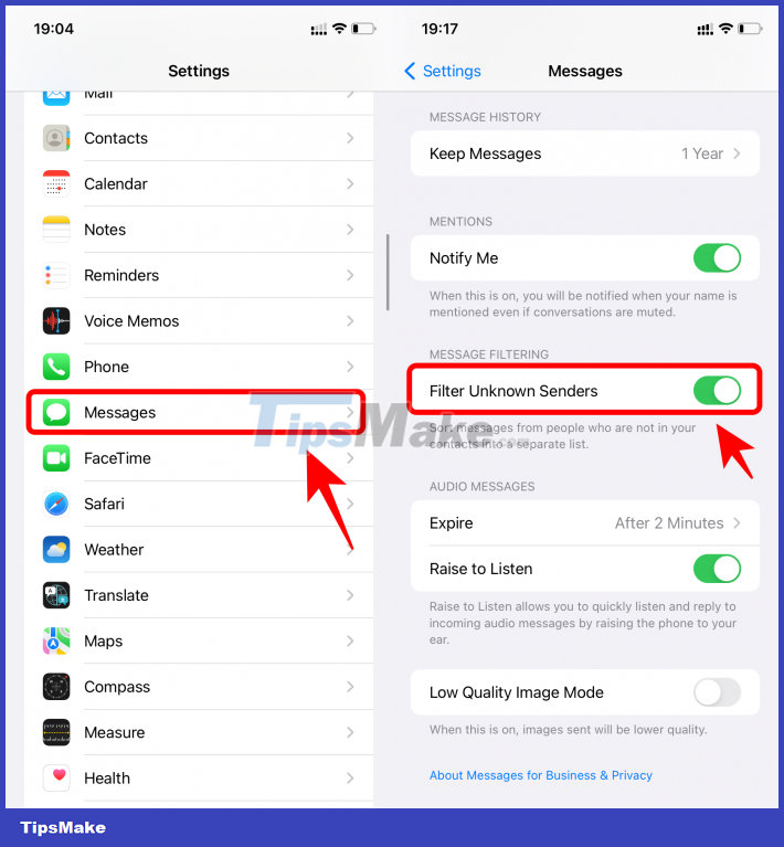 Tips to hide 'junk' messages on iPhone easily Picture 1