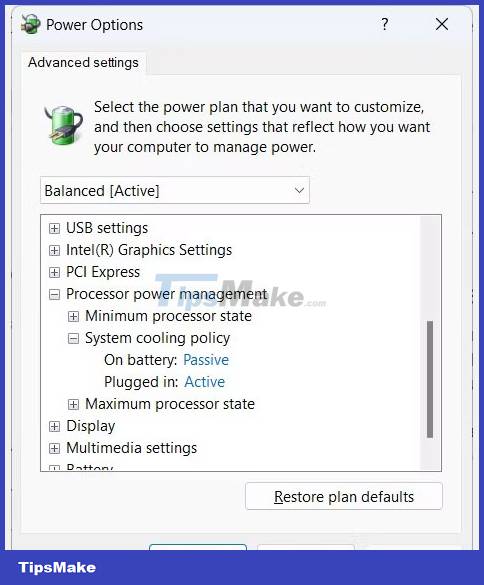 What is System Cooling Policy on Windows? How to set up? Picture 4