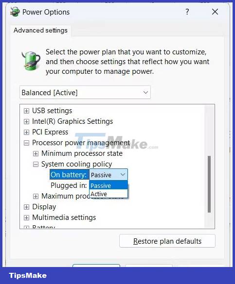 What is System Cooling Policy on Windows? How to set up? Picture 5