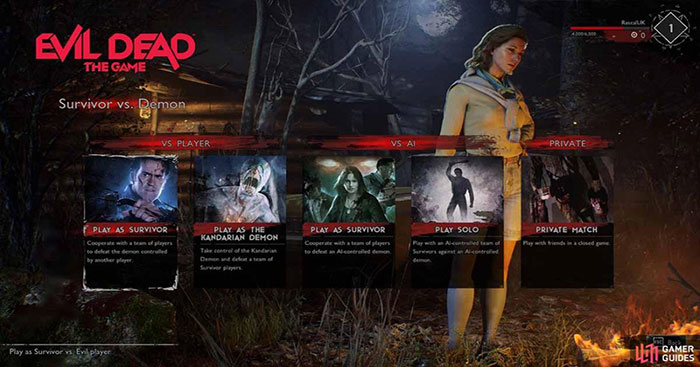 Evil Dead: the Game Survivor Characters Abilities