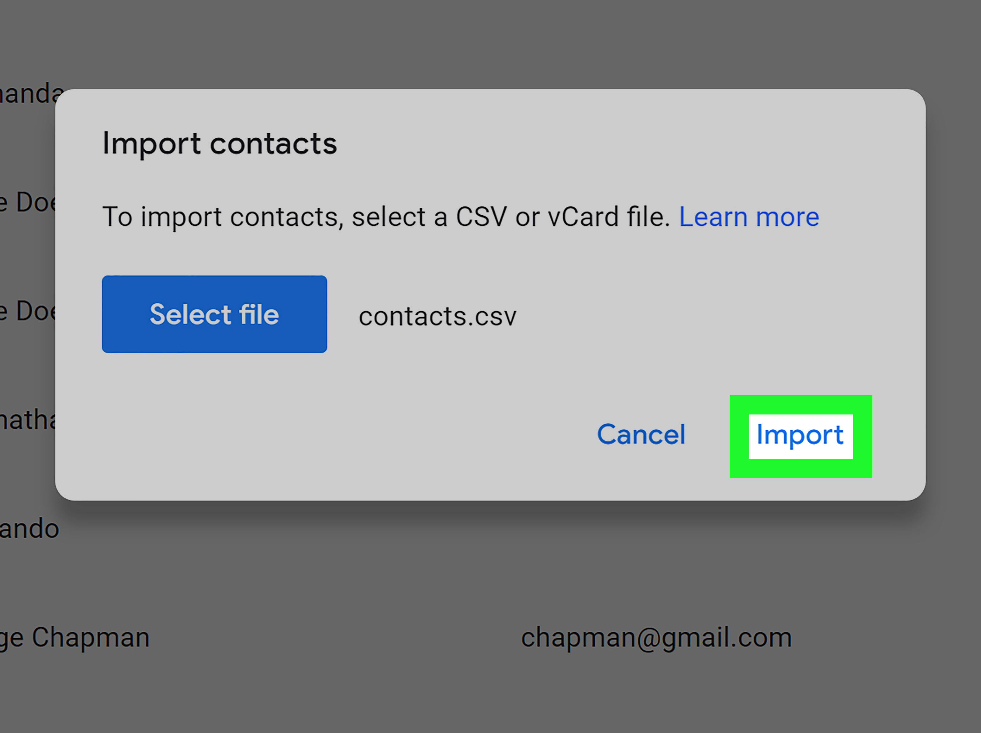 How to Restore Google Contacts