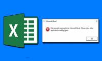 How to fix Not Enough Memory to Run Microsoft Excel on Windows