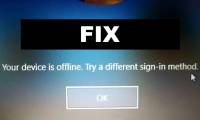 How to fix 'Your Device Is Offline Try a Different Sign-In Method' error on Windows