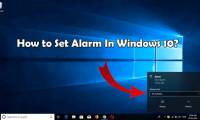 How to set alarms on Windows 10 without software