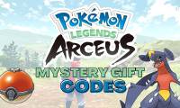 Instructions for entering codes and Mystery Gift codes in Pokémon Legends: Arceus