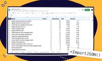 Instructions for importing JSON into Google Sheets