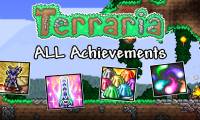 Instructions for unlocking achievements in Terraria