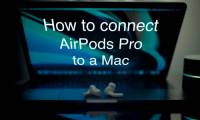 Instructions on how to connect airpod to laptop