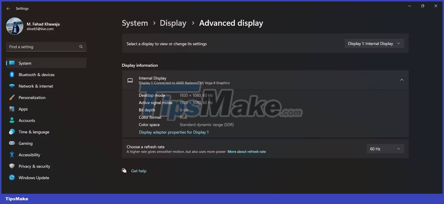 3 ways to check the graphics card model on Windows 11 Picture 3