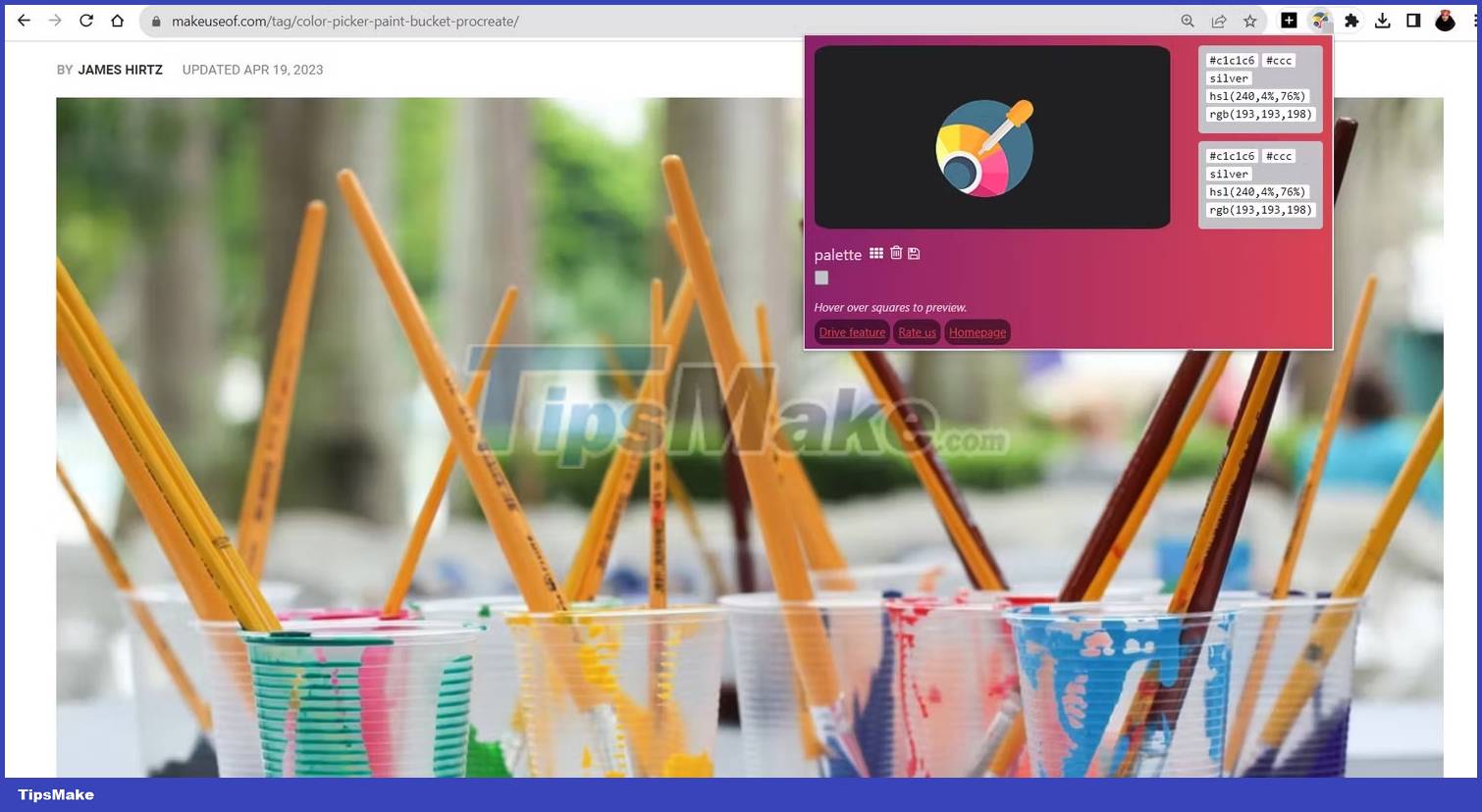 6 Chrome extensions to help choose the best color Picture 6