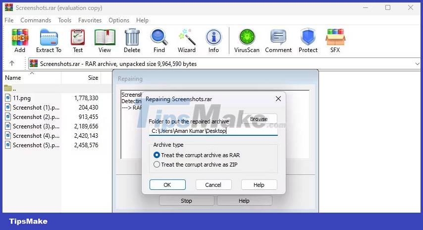 6 ways to fix checksum errors in WinRAR Picture 4