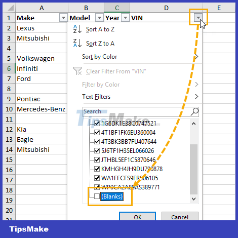 8 How to delete blank rows in ExcelHow to delete blank rows in Excel Picture 18