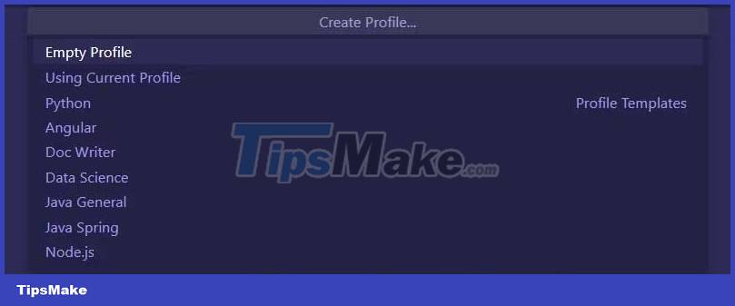 Explore new profile templates in Visual Studio Code Picture 3