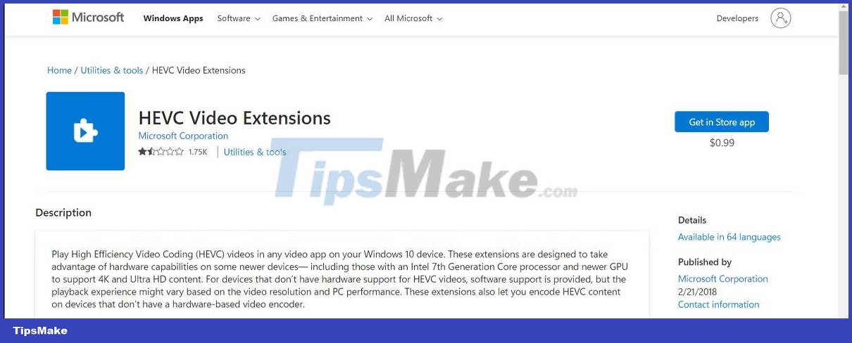 Fix the error that HEIC files could not be opened on Windows Picture 5